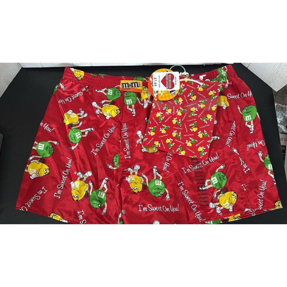 NWT M&M bag boxer short 2xl Valentine Day Gift